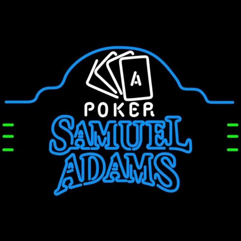 Samuel Adams Poker Ace Cards Beer Sign Neon Sign