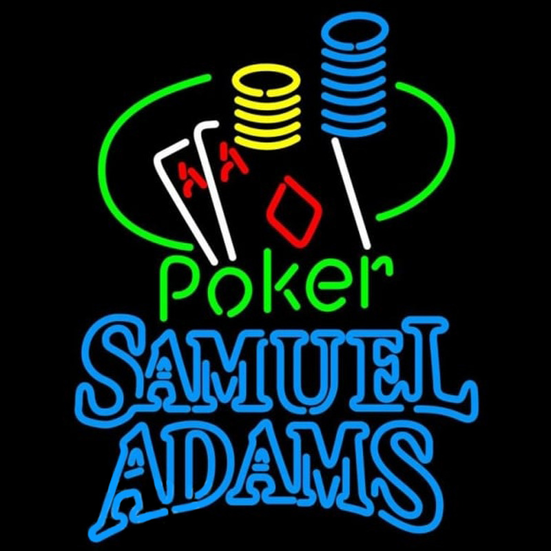 Samuel Adams Poker Ace Coin Table Beer Sign Neon Sign