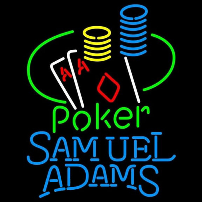 Samuel Adams Poker Ace Coin Table Beer Sign Neon Sign