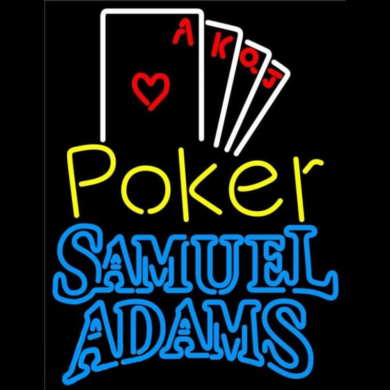 Samuel Adams Poker Ace Series Beer Sign Neon Sign