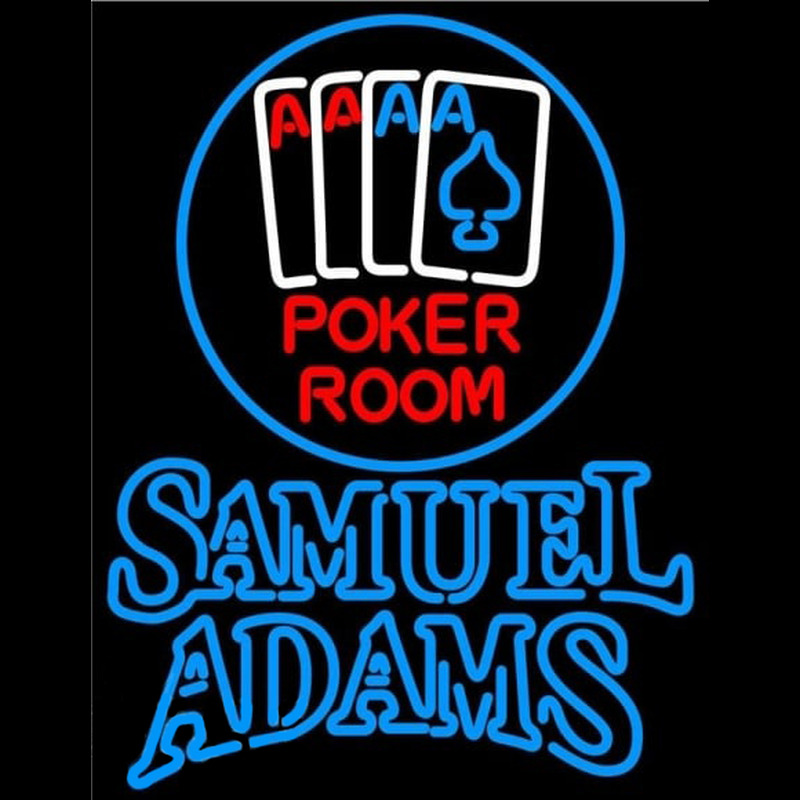 Samuel Adams Poker Room Beer Sign Neon Sign