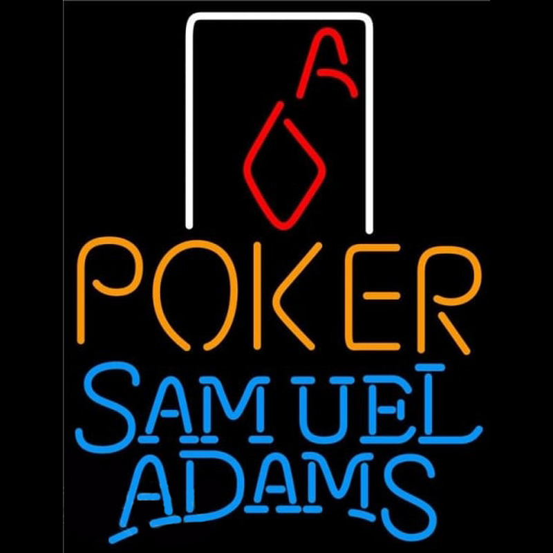 Samuel Adams Poker Squver Ace Beer Sign Neon Sign