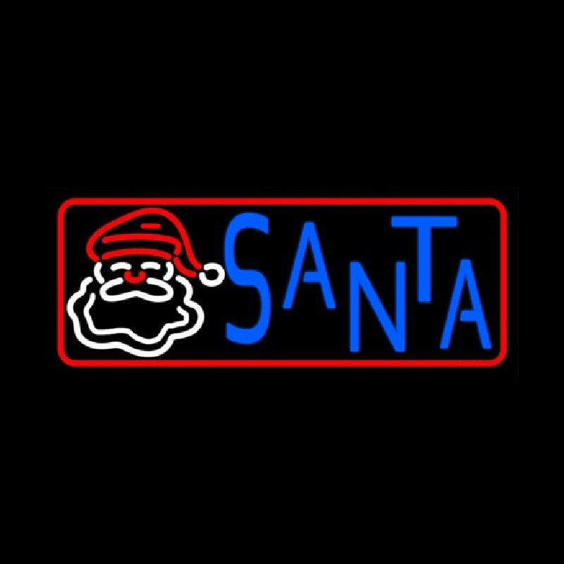 Santa Neon Sign