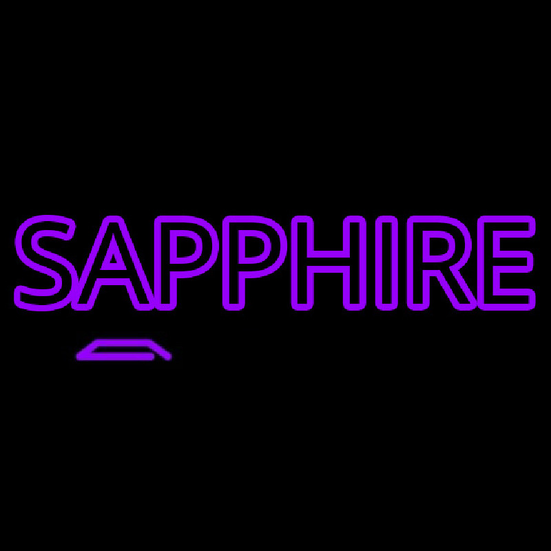 Sapphire Purple Neon Sign