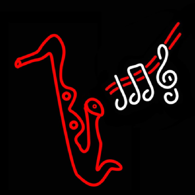 Saxophone Musical Neon Sign