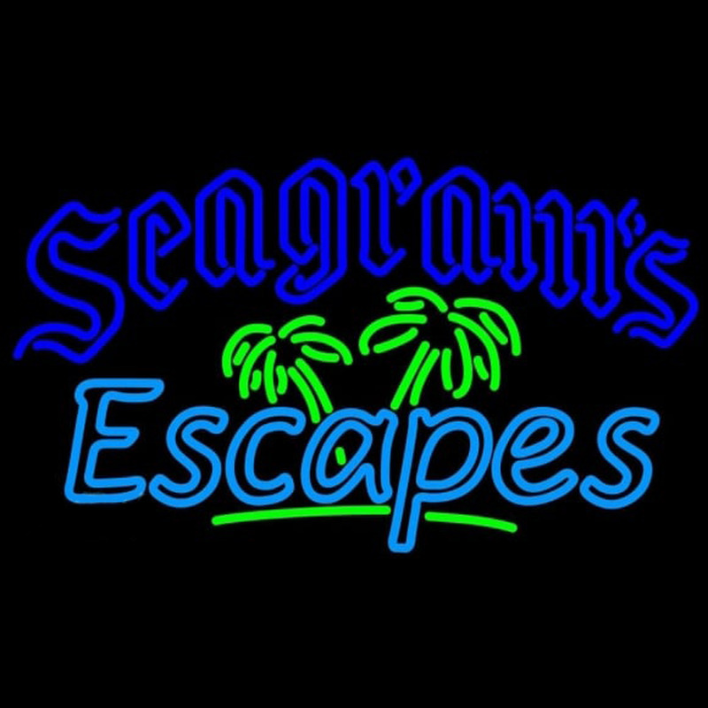 Seagrams Escapes Wine Coolers Beer Sign Neon Sign