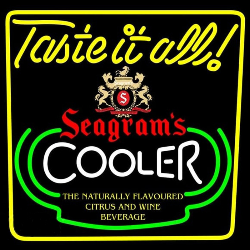 Seagrams Swagjuice Wine Coolers Beer Sign Neon Sign