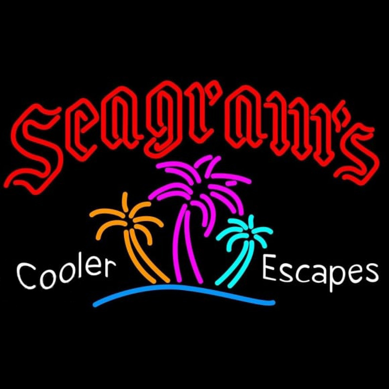 Seagrams Wild Berry Margarita Strawberry Daiquiri Wine Coolers Beer Sign Neon Sign