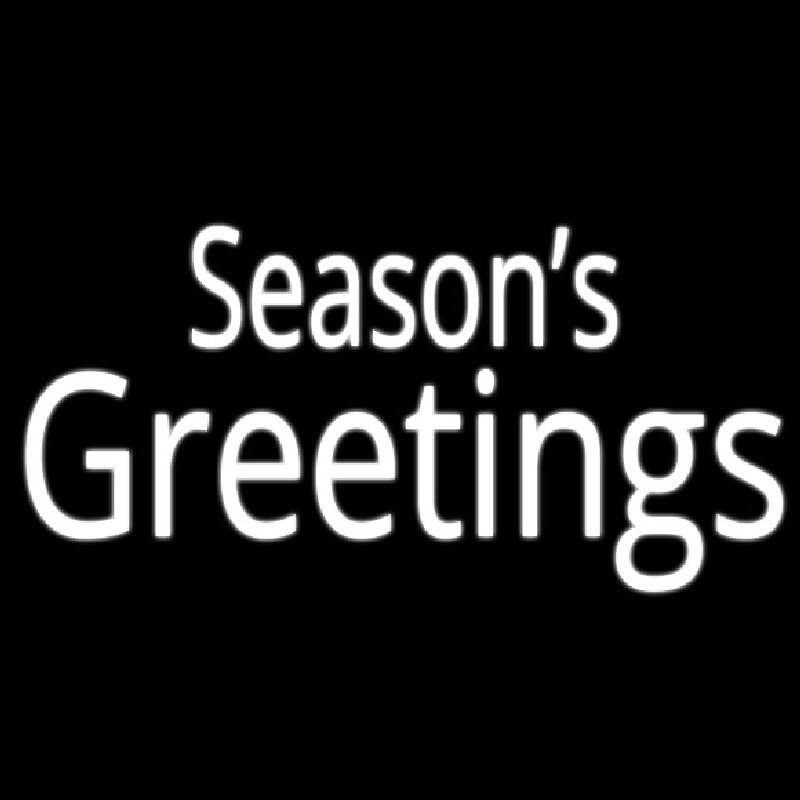 Seasons Greetings Neon Sign