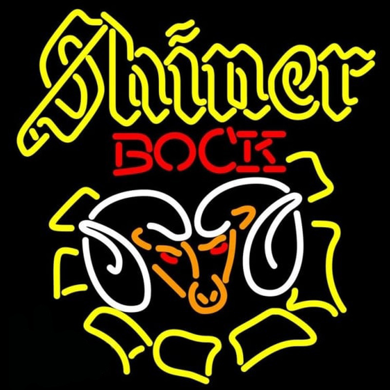 Shiner Bock Ram Beer Sign Neon Sign