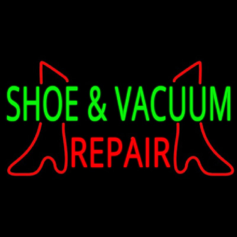 Shoe And Vacuum Repair Neon Sign