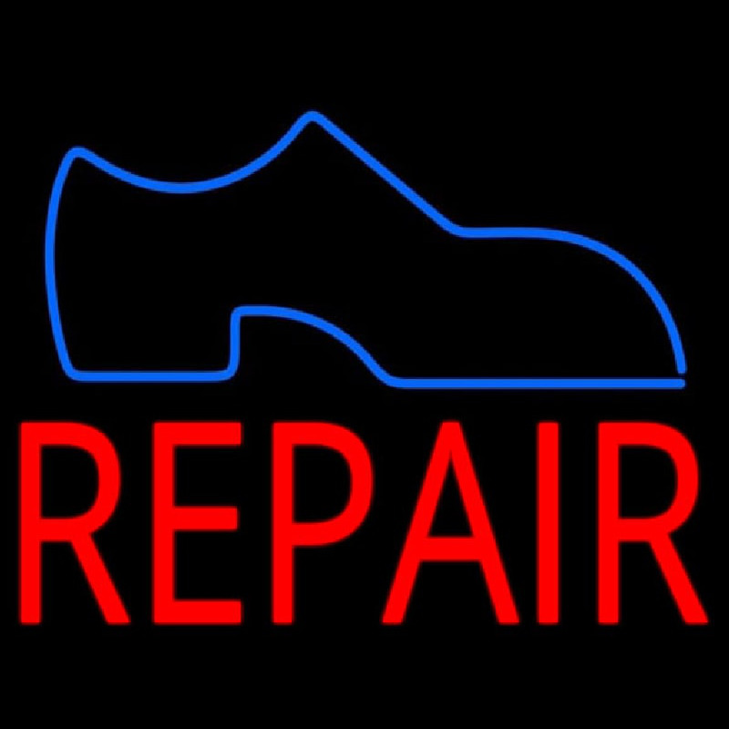 Shoe Logo Repair Neon Sign