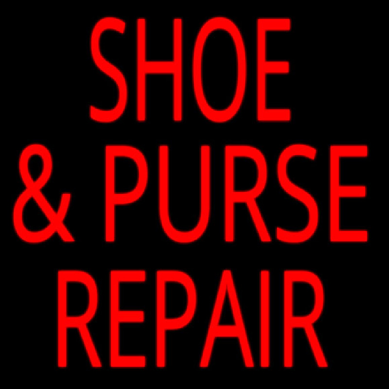 Shoe Purse Repair Neon Sign
