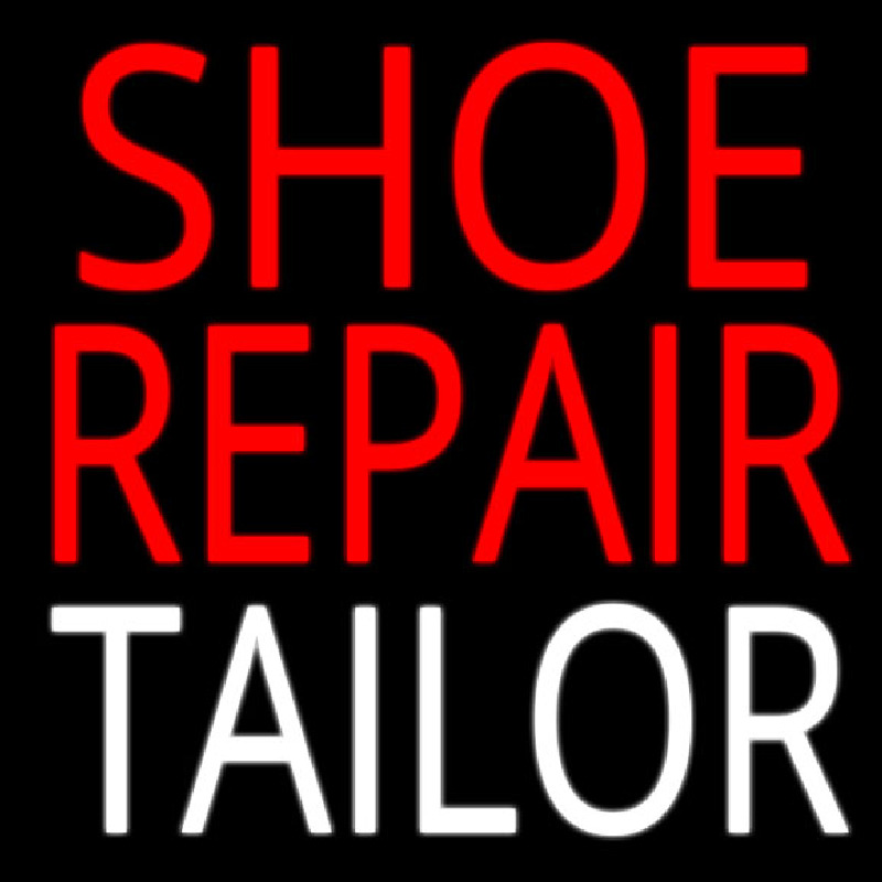 Shoe Repair Tailor Neon Sign