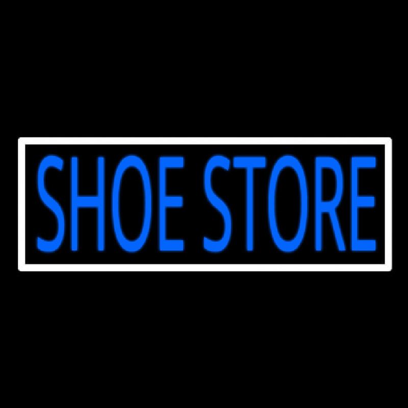 Shoe Store With Border Neon Sign