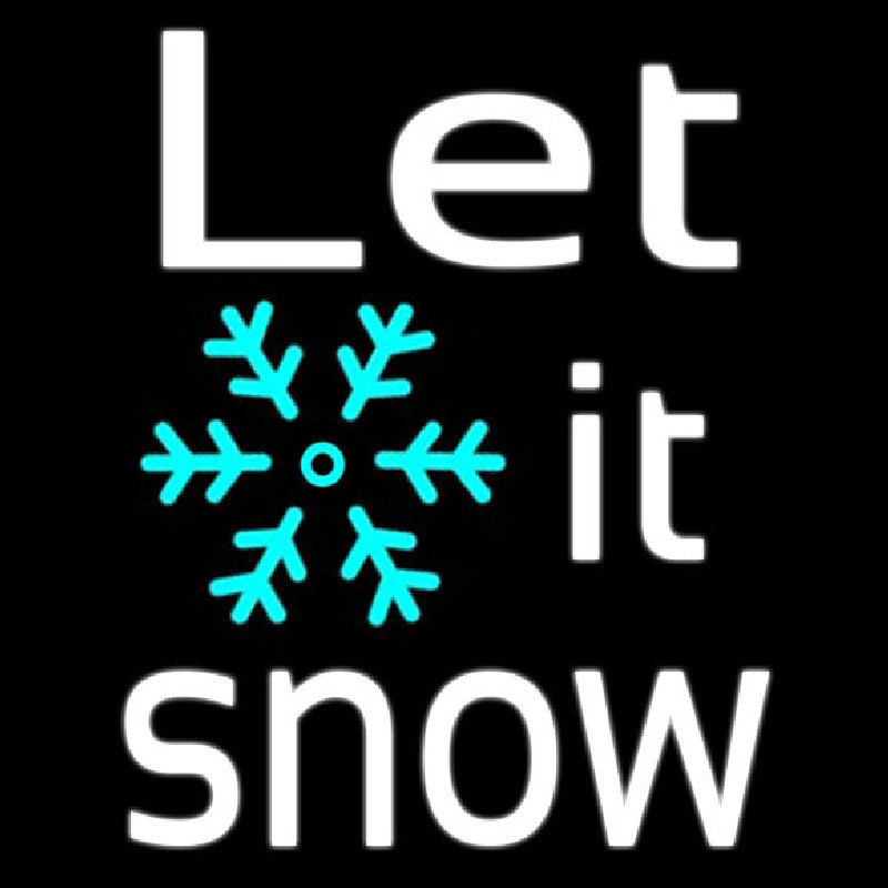 Sign Let It Snow Neon Sign