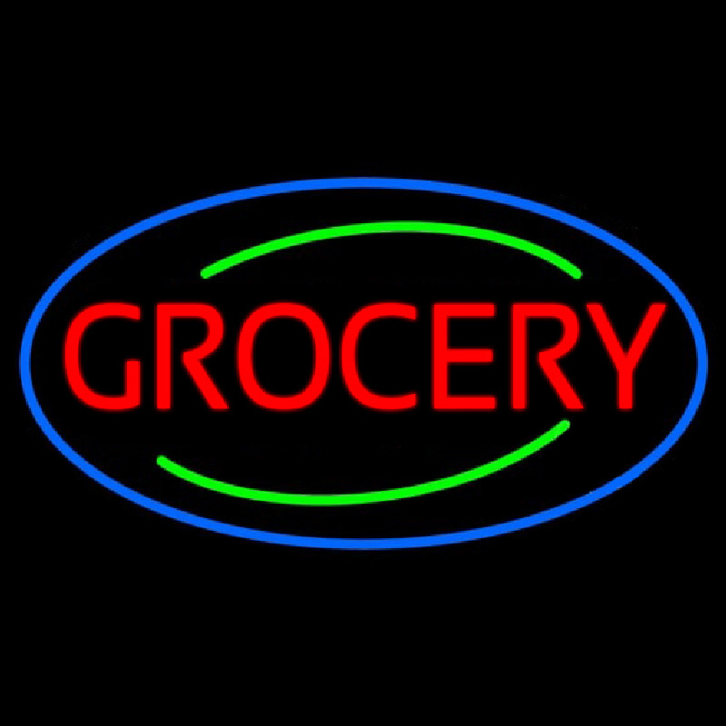 Simple Grocery Neon Sign