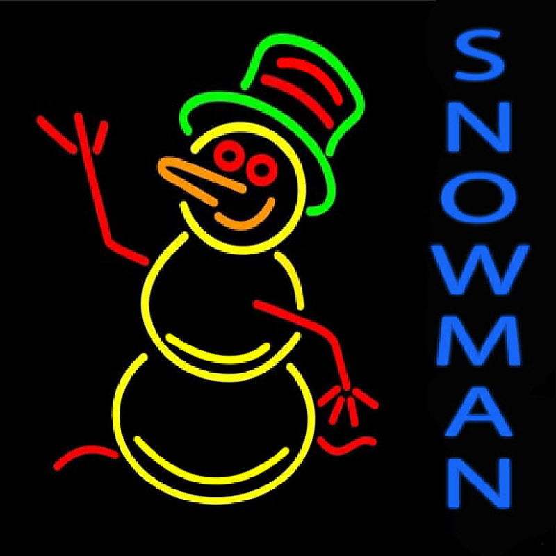 Snowman Neon Sign