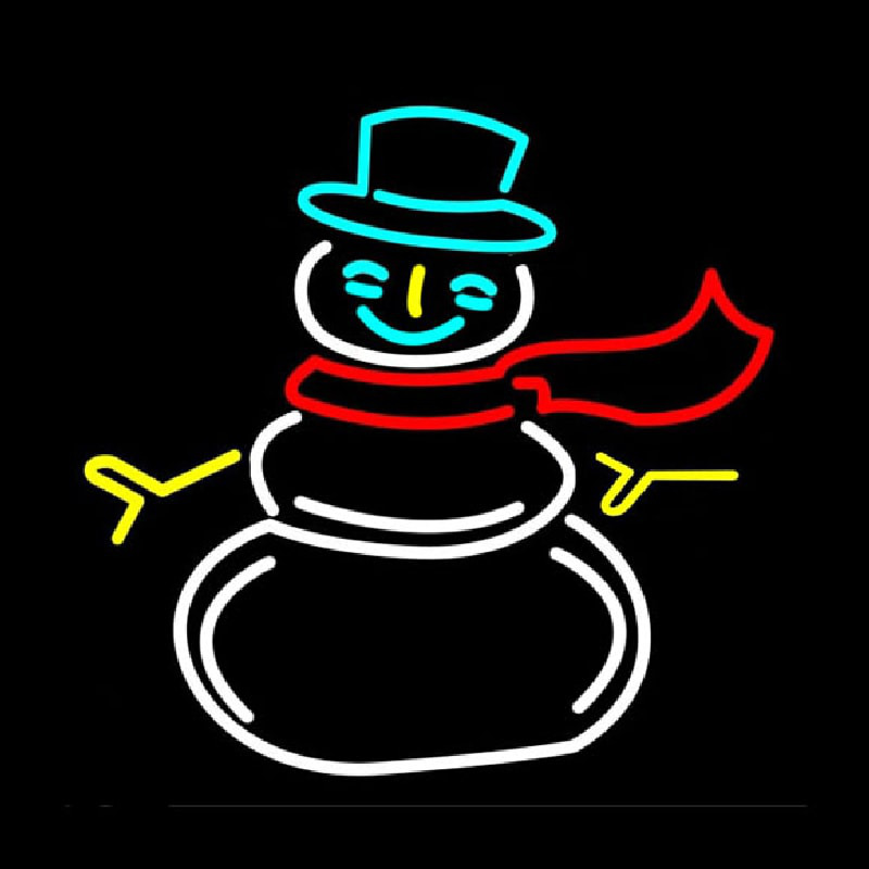 Snowman Neon Sign