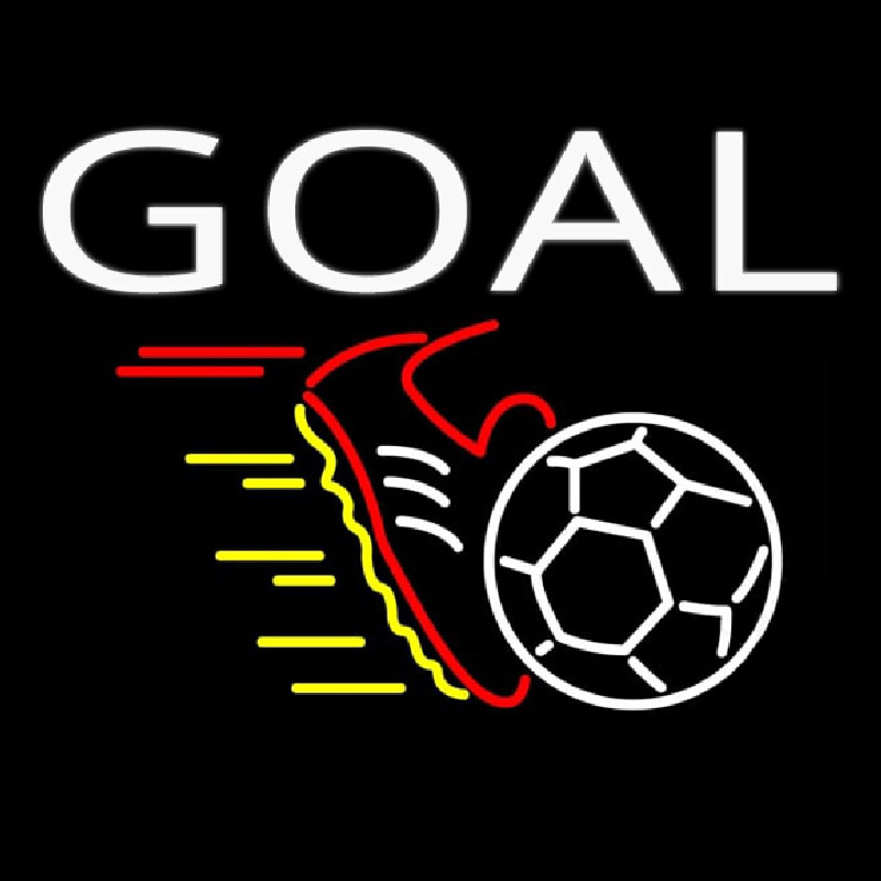 Soccer Goal Neon Sign