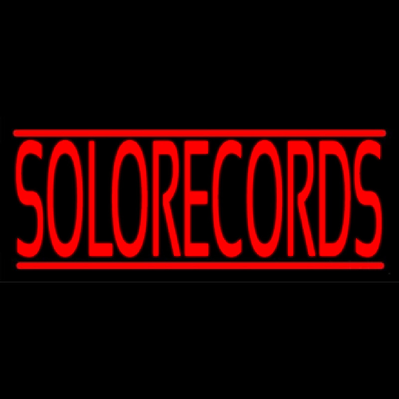 Solo Records Neon Sign