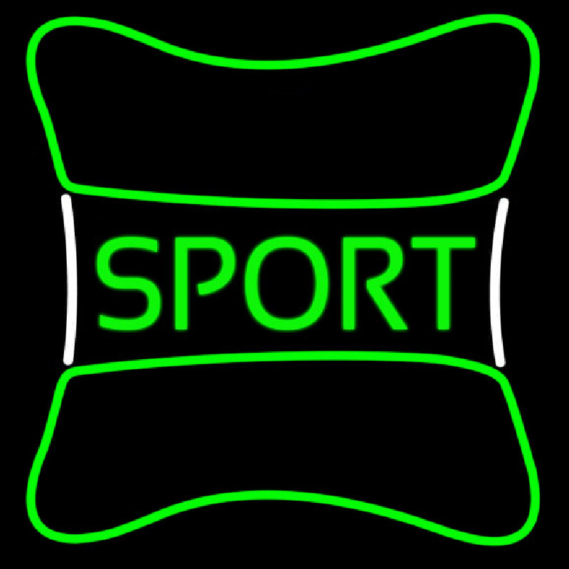 Sport With Border Neon Sign