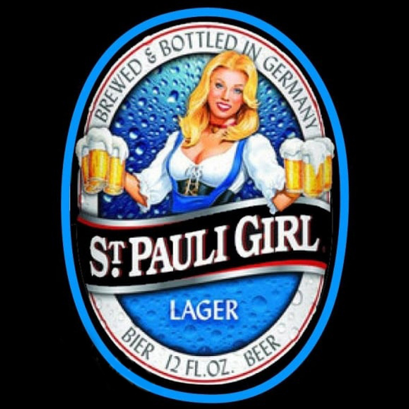 St  Pauli Girl Classic Label Beer Sign Neon Sign
