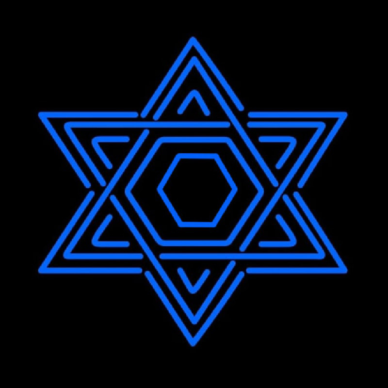Star Of David Judaism Neon Sign