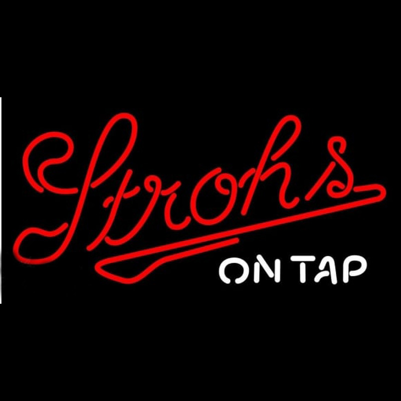 Strohs On Tap Beer Sign Neon Sign