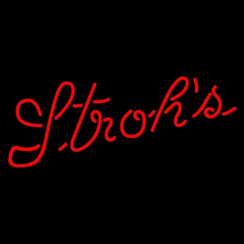 Strohs Red Beer Sign Neon Sign
