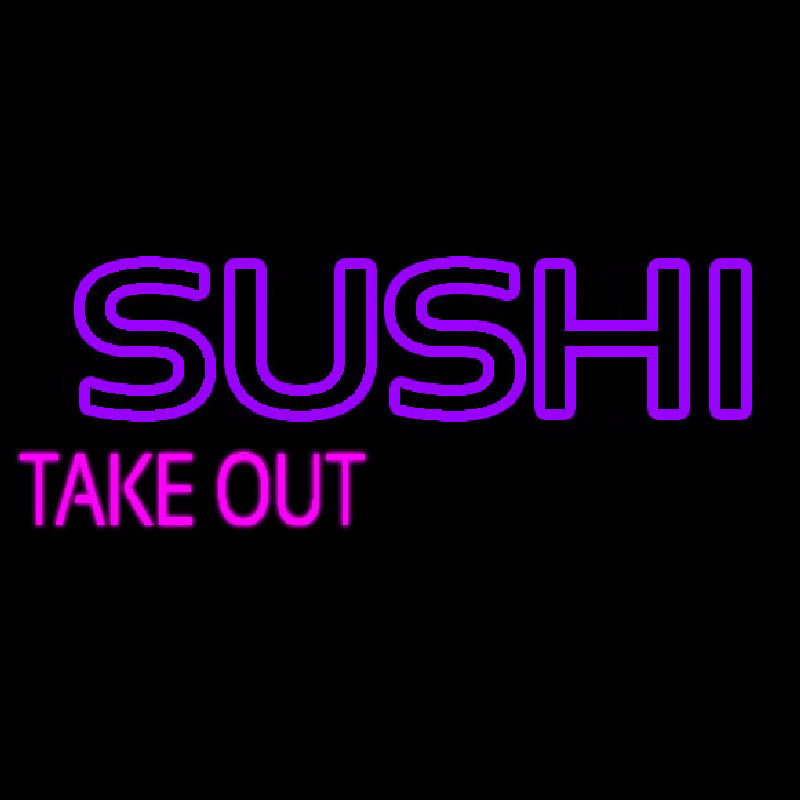 Sushi Take Out Neon Sign