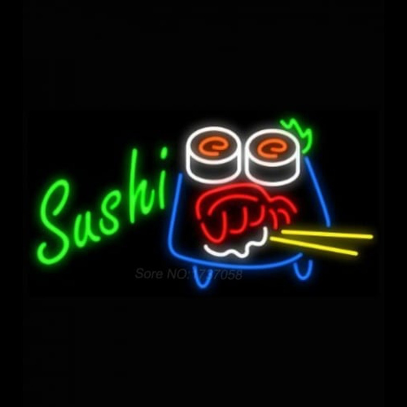 Sushi with Chopsticks Neon Sign