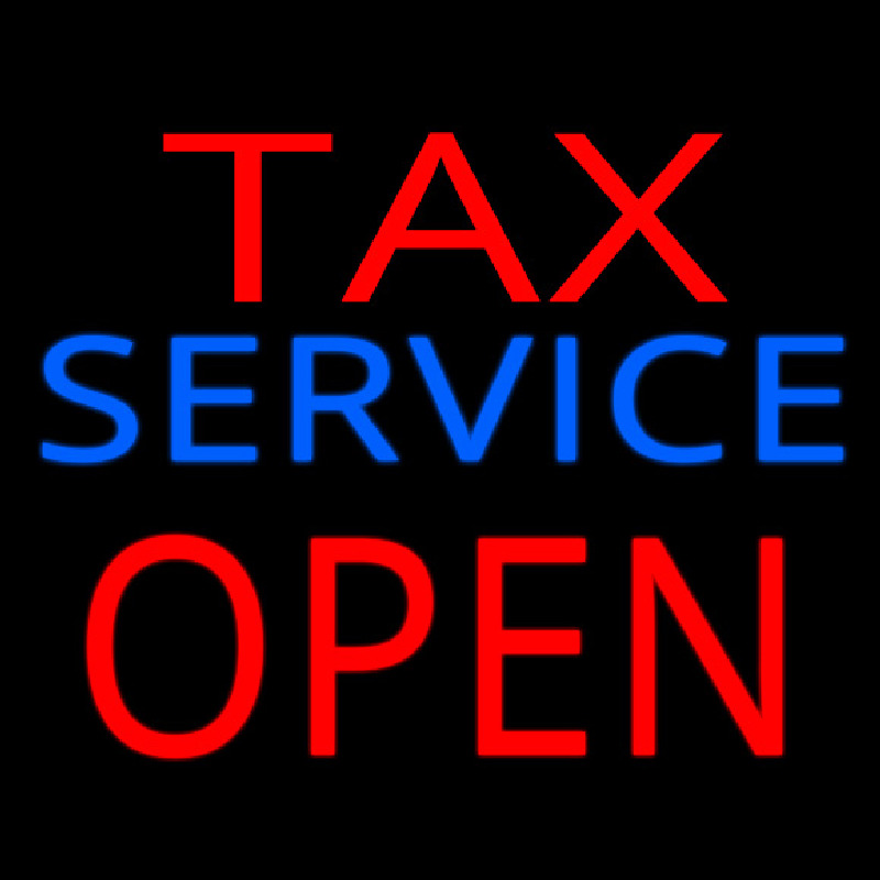 Ta  Service Open Neon Sign