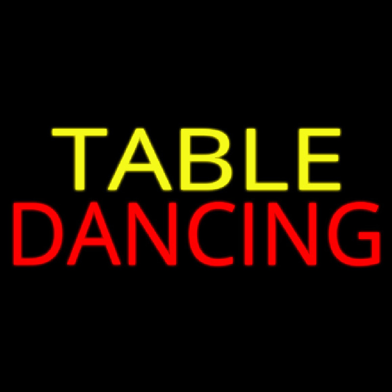 Table Dancing Neon Sign