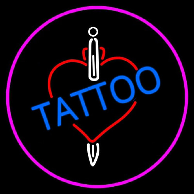 Tattoos Inside Heart Neon Sign