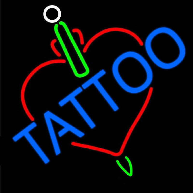 Tattoos Inside Heart Neon Sign