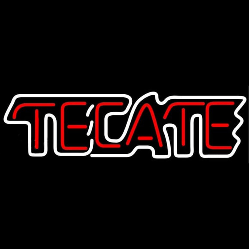 Tecate White Border Beer Sign Neon Sign
