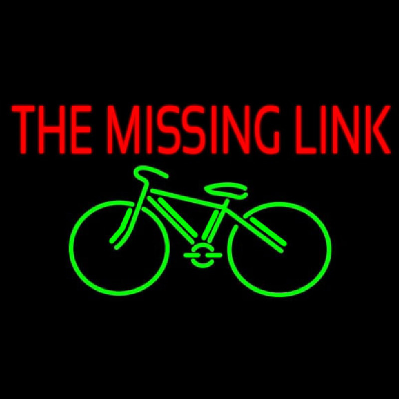 The Missing Link Cycle Neon Sign