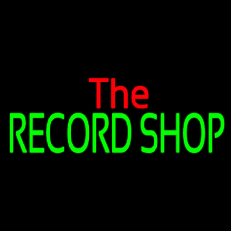 The Record Shop Block 1 Neon Sign