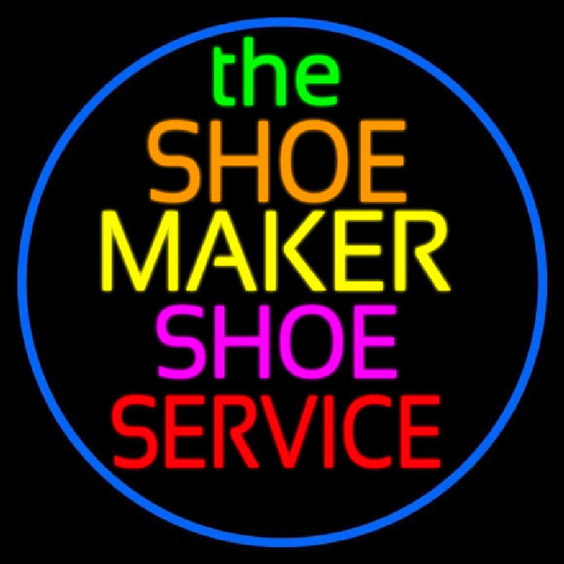 The Shoe Maker Shoe Service Neon Sign