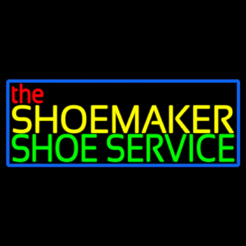 The Shoe Maker Shoe Service Neon Sign