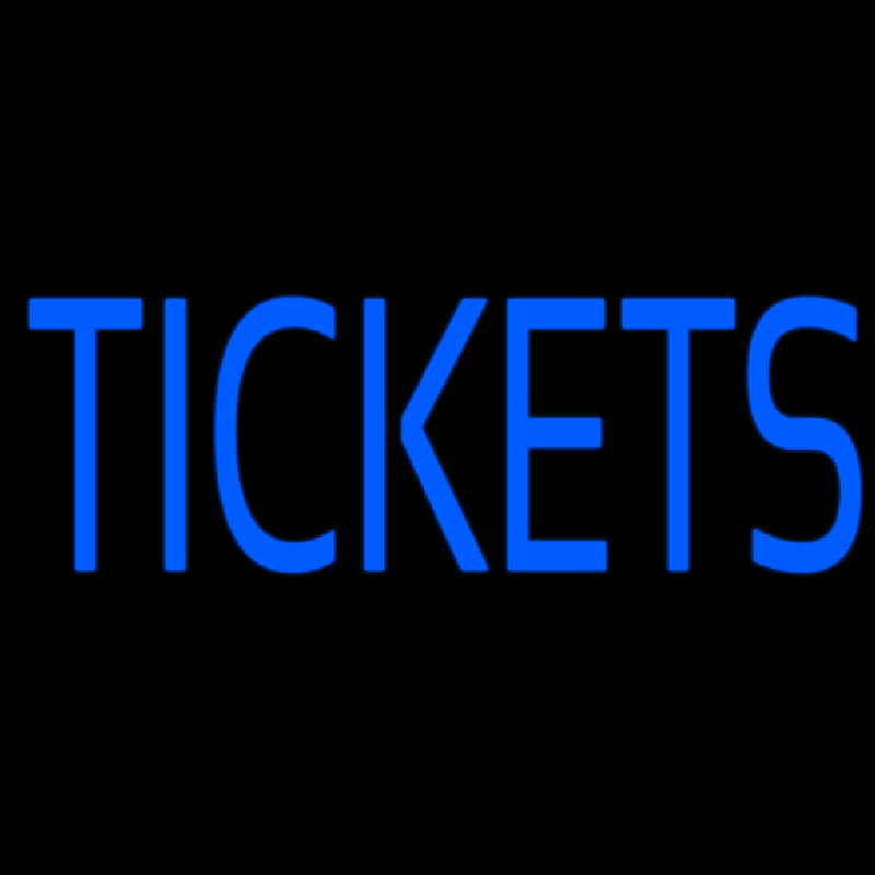 Tickets Block Neon Sign