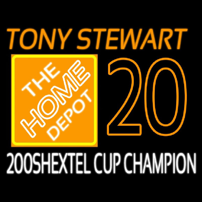 Tony Stewart 20 Nascar Neon Sign