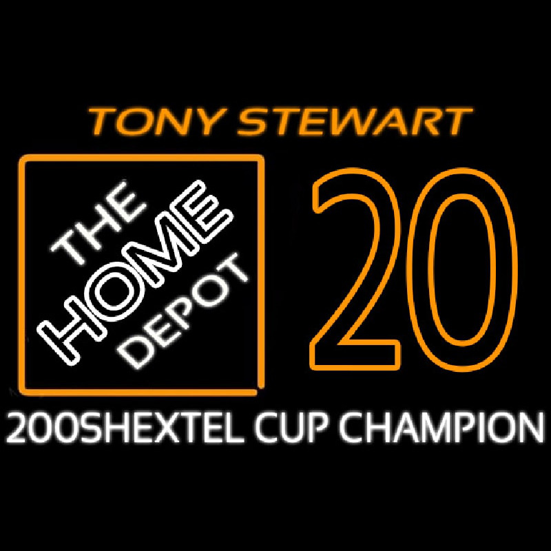 Tony Stewart 20 Nascar Neon Sign