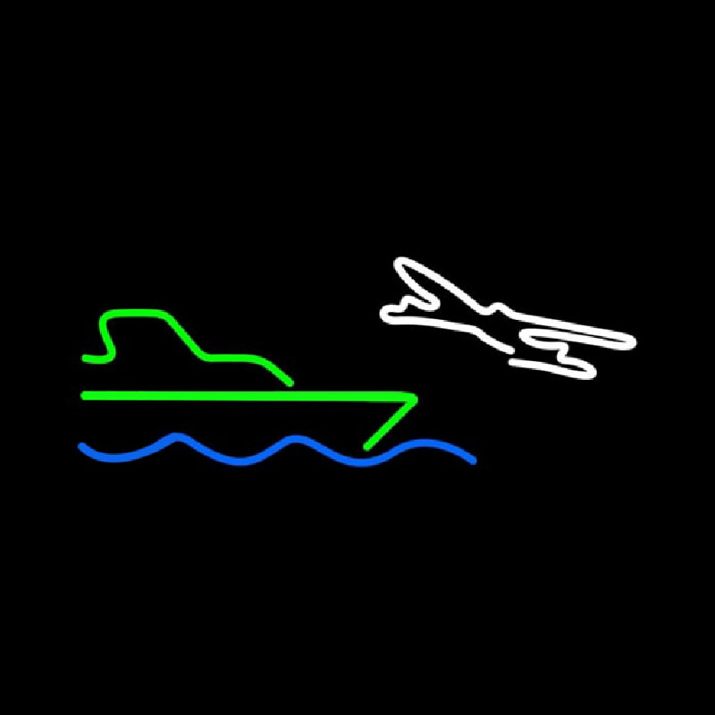 Travel Logo Neon Sign