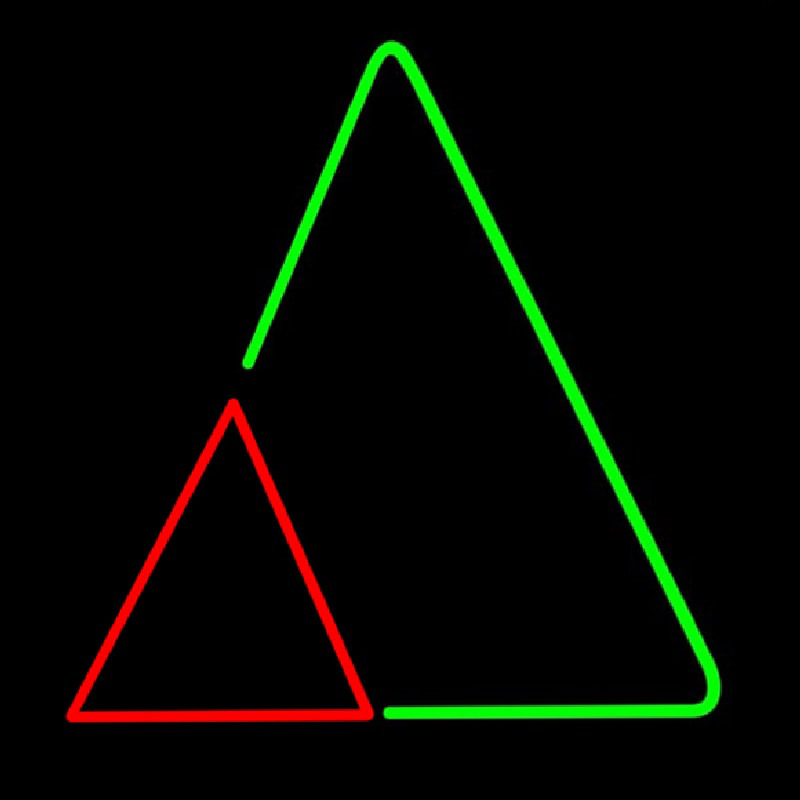 Triangles Neon Sign