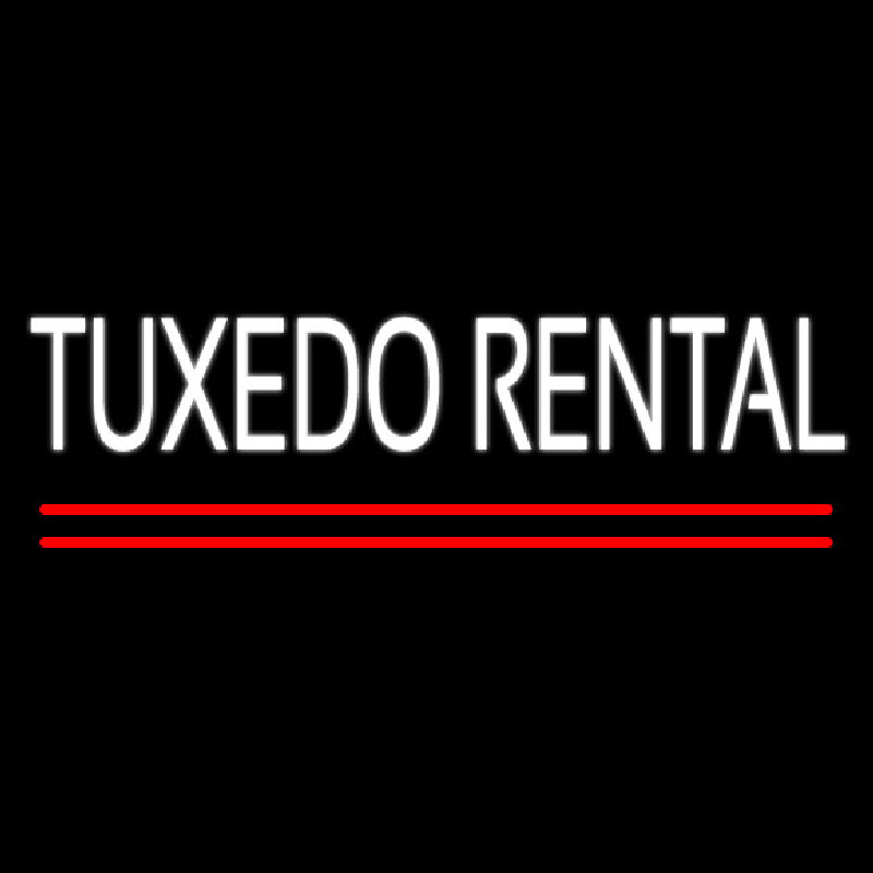 Tu edo Rental Block Neon Sign