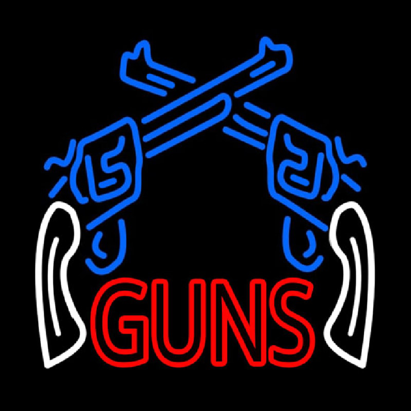 Two Gun Logo Neon Sign