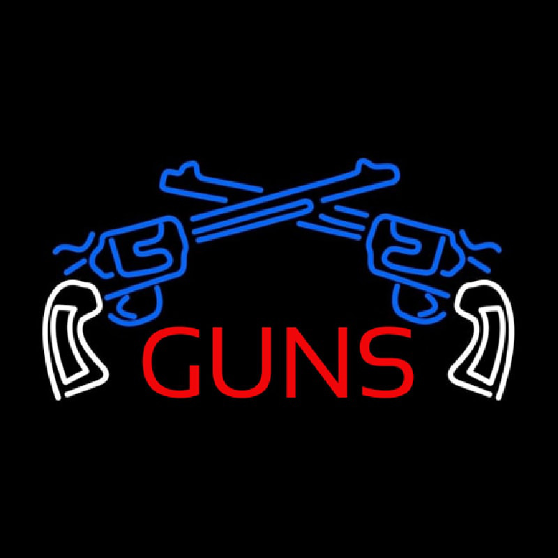 Two Gun Logo Neon Sign