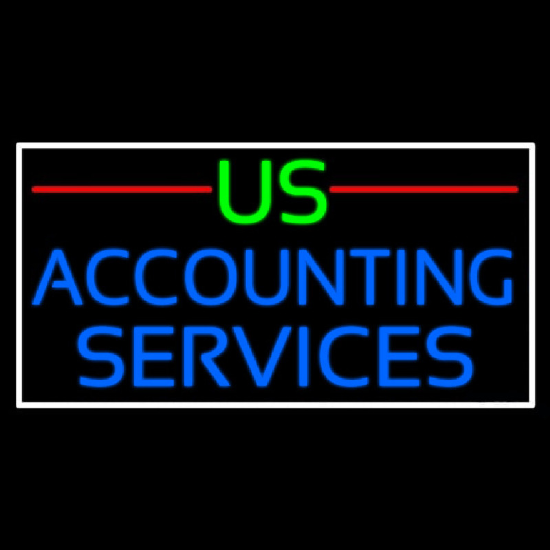 Us Accounting Service 2 Neon Sign